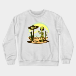 Area 51 Alien Crewneck Sweatshirt